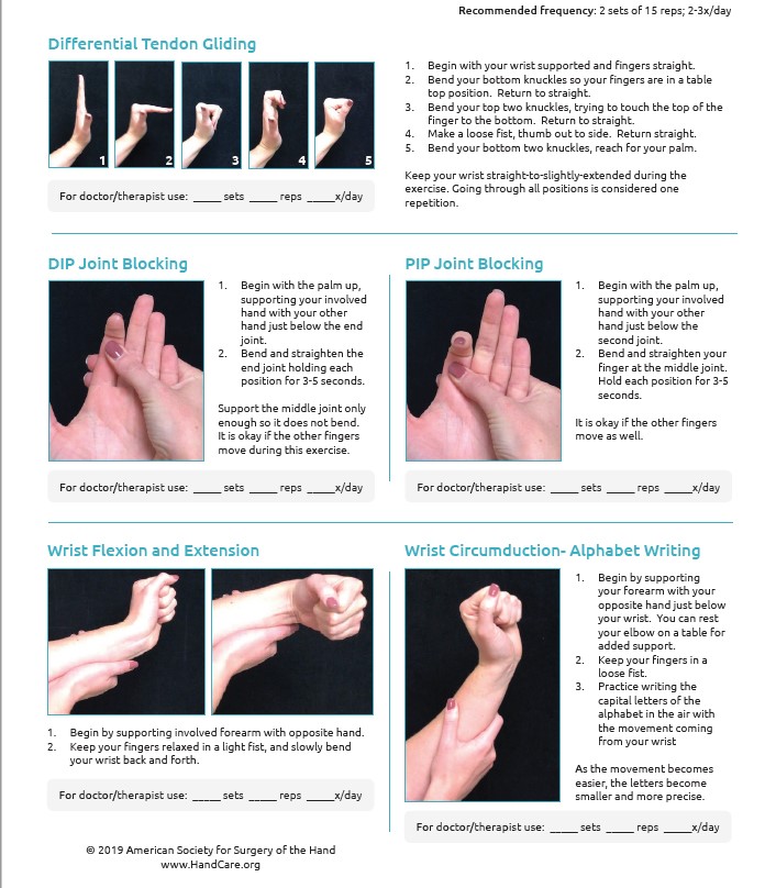 Hand discount oa exercises